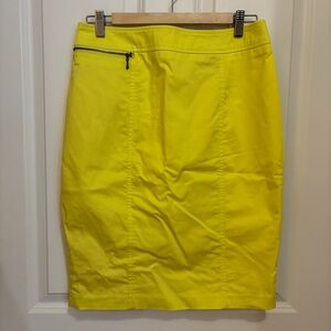 Mossimo Bright Yellow Pencil Skirt